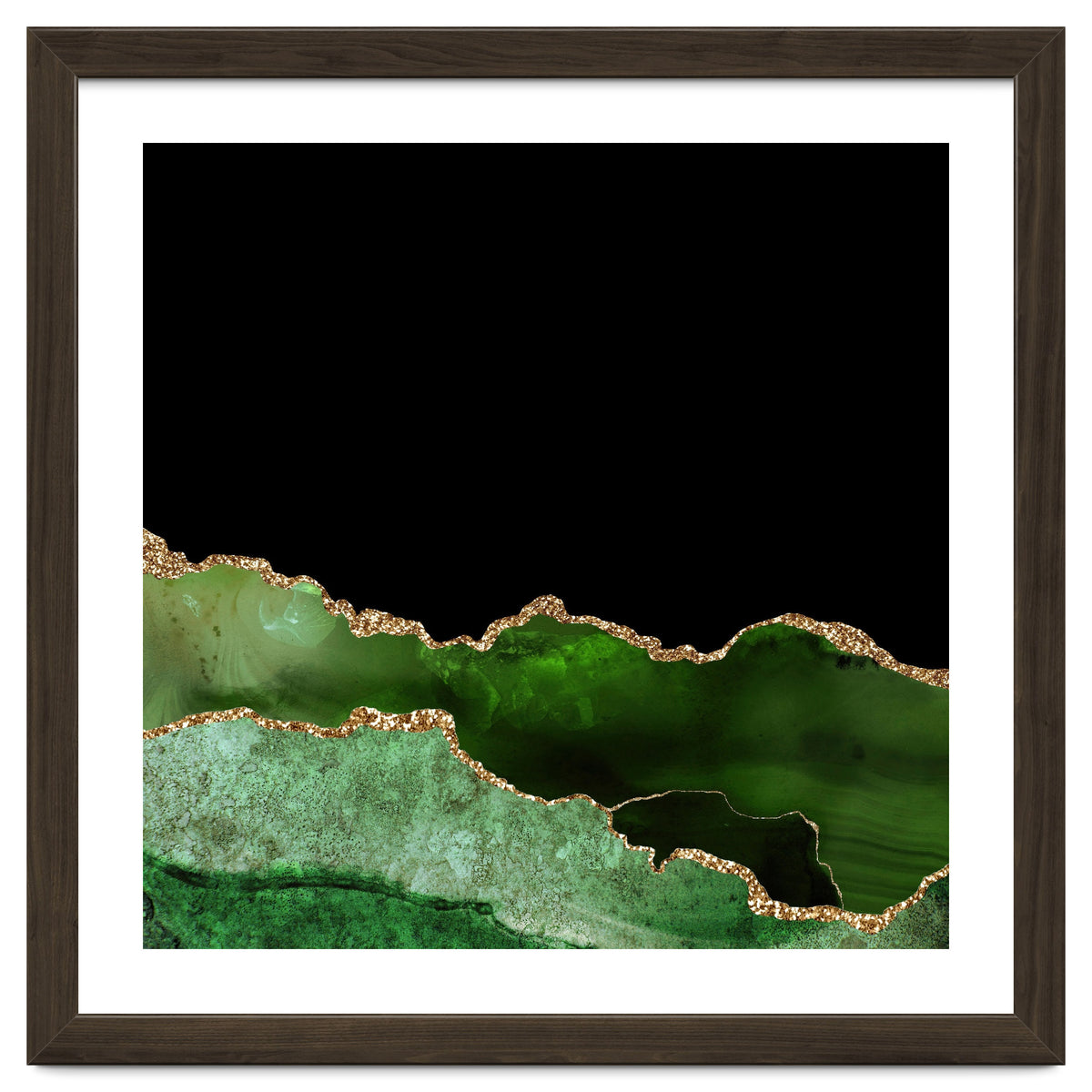 Green & Gold Agate Texture 10