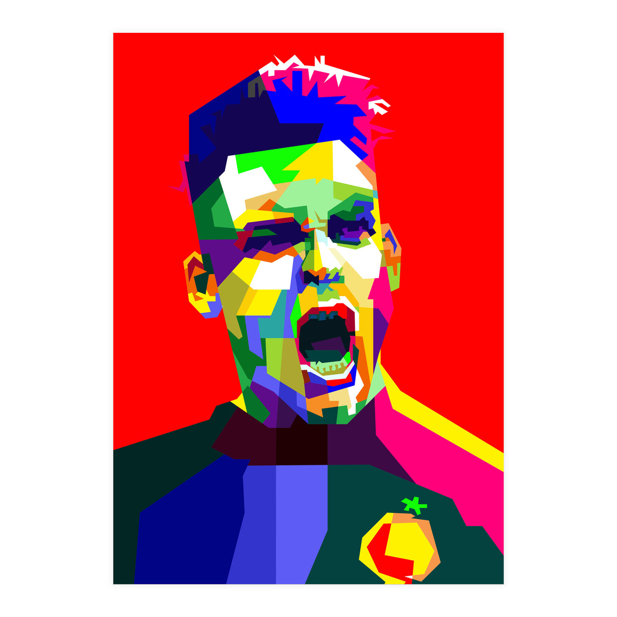 Lautaro Martinez Football Striker Pop Art (Print Only)
