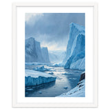 Majestic Arctic Icebergs and Glacial Valley thumbnail