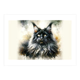 Majestic Long Haired Cat Portrait (Print Only) thumbnail