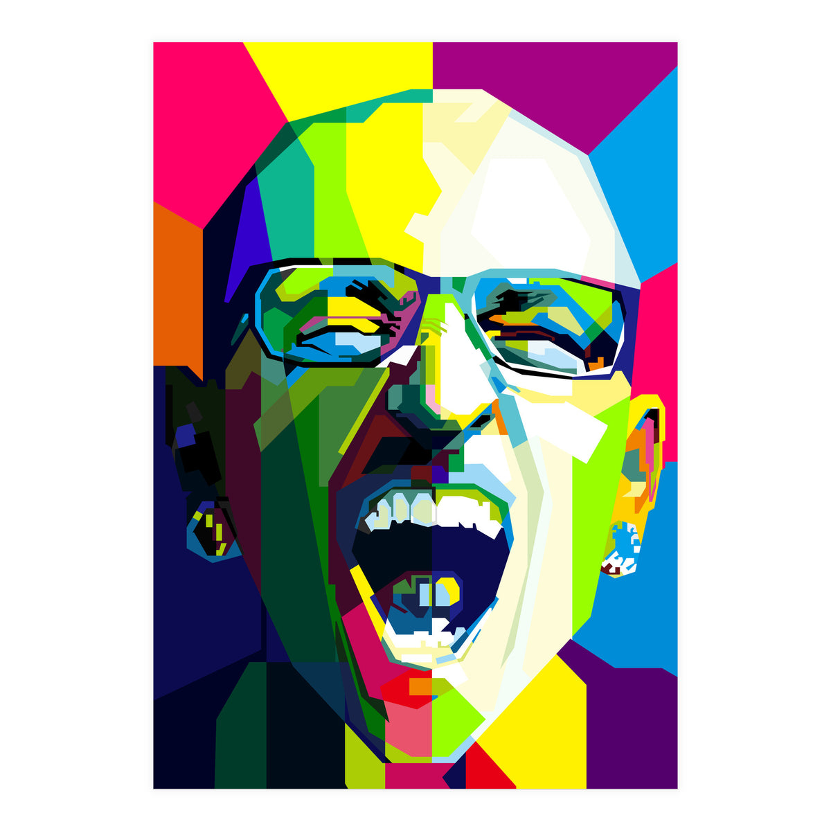 Chester Bennington Lingkin Park Pop Art Wpap (Print Only)