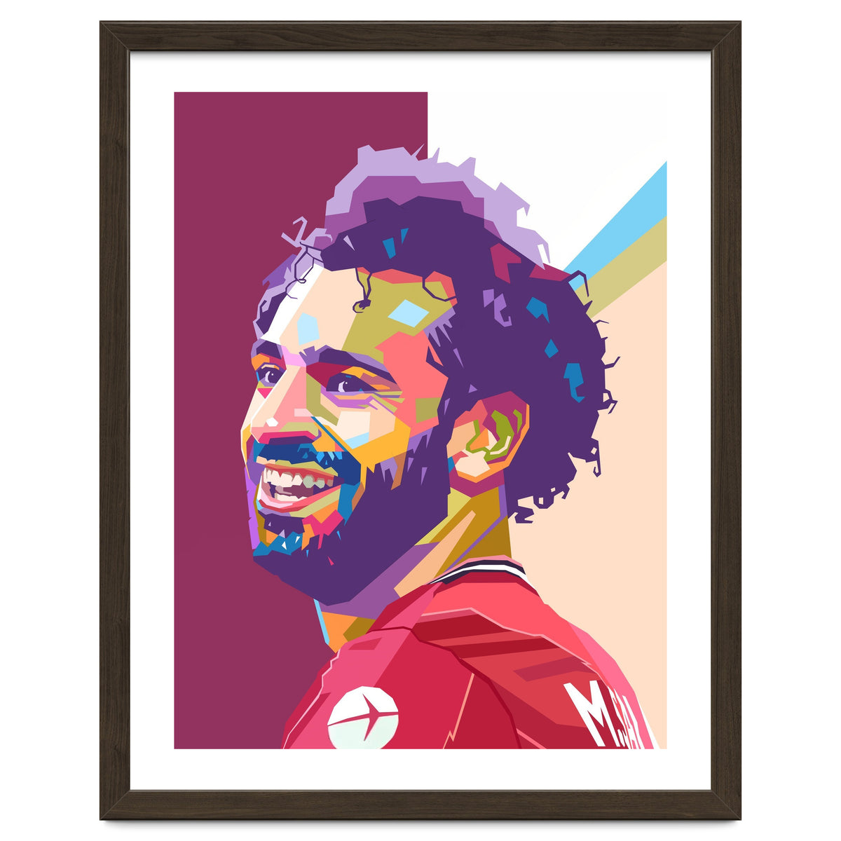 Mohamed Salah pop art portrait