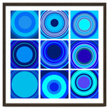 Circles & Rectangles Alt Blue 3 X 3: 3 thumbnail