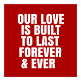Our love is built to last forever (Print Only) thumbnail