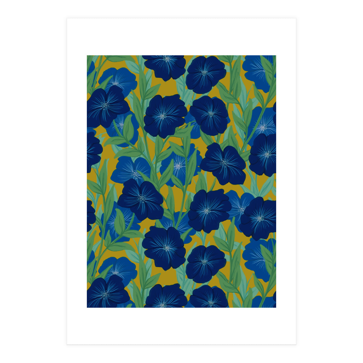 Bold Bloom Blue (Print Only)