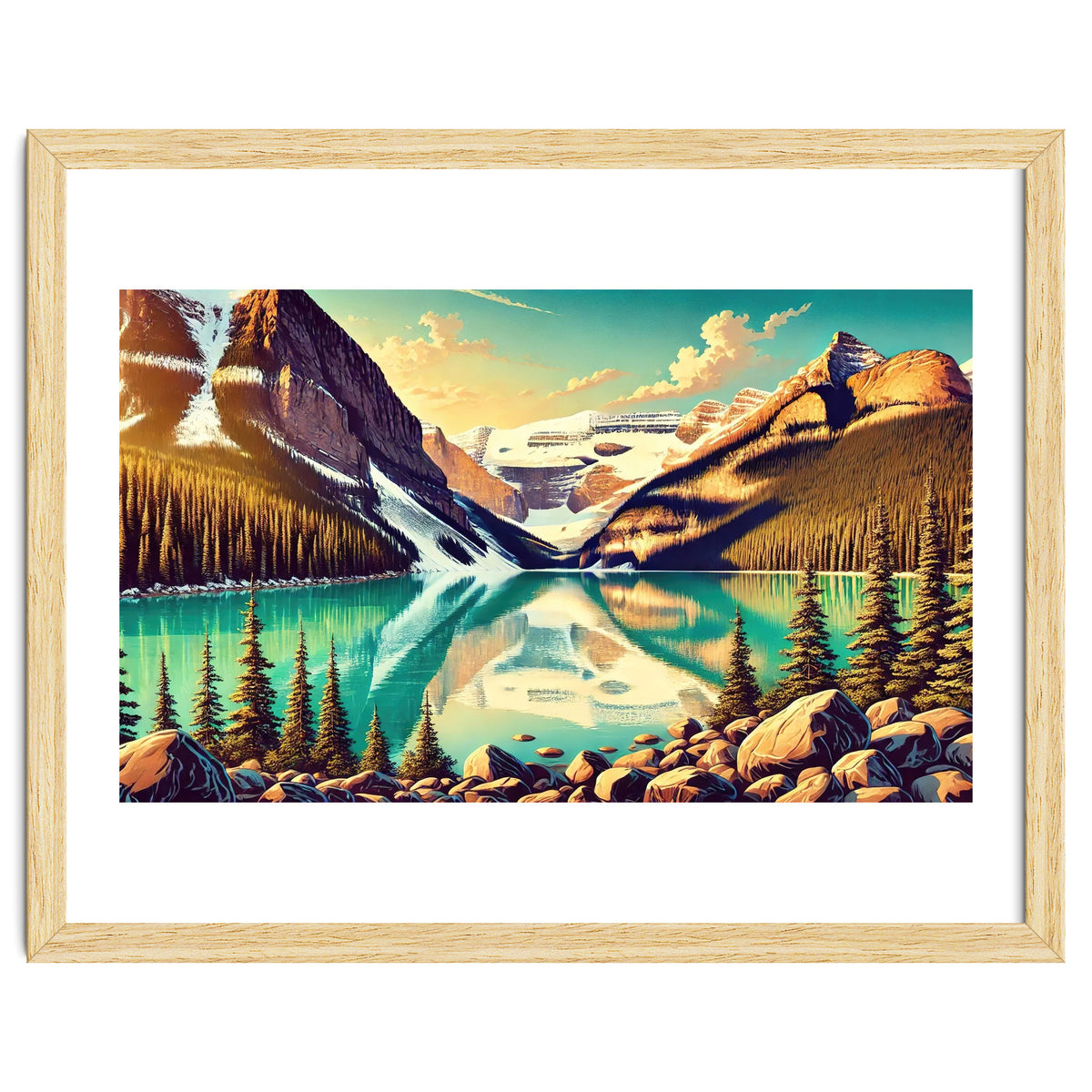 Vintage Lake Louise Banff Poster, Canada