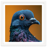 Close Up Of A Pigeon's Head And Neck thumbnail