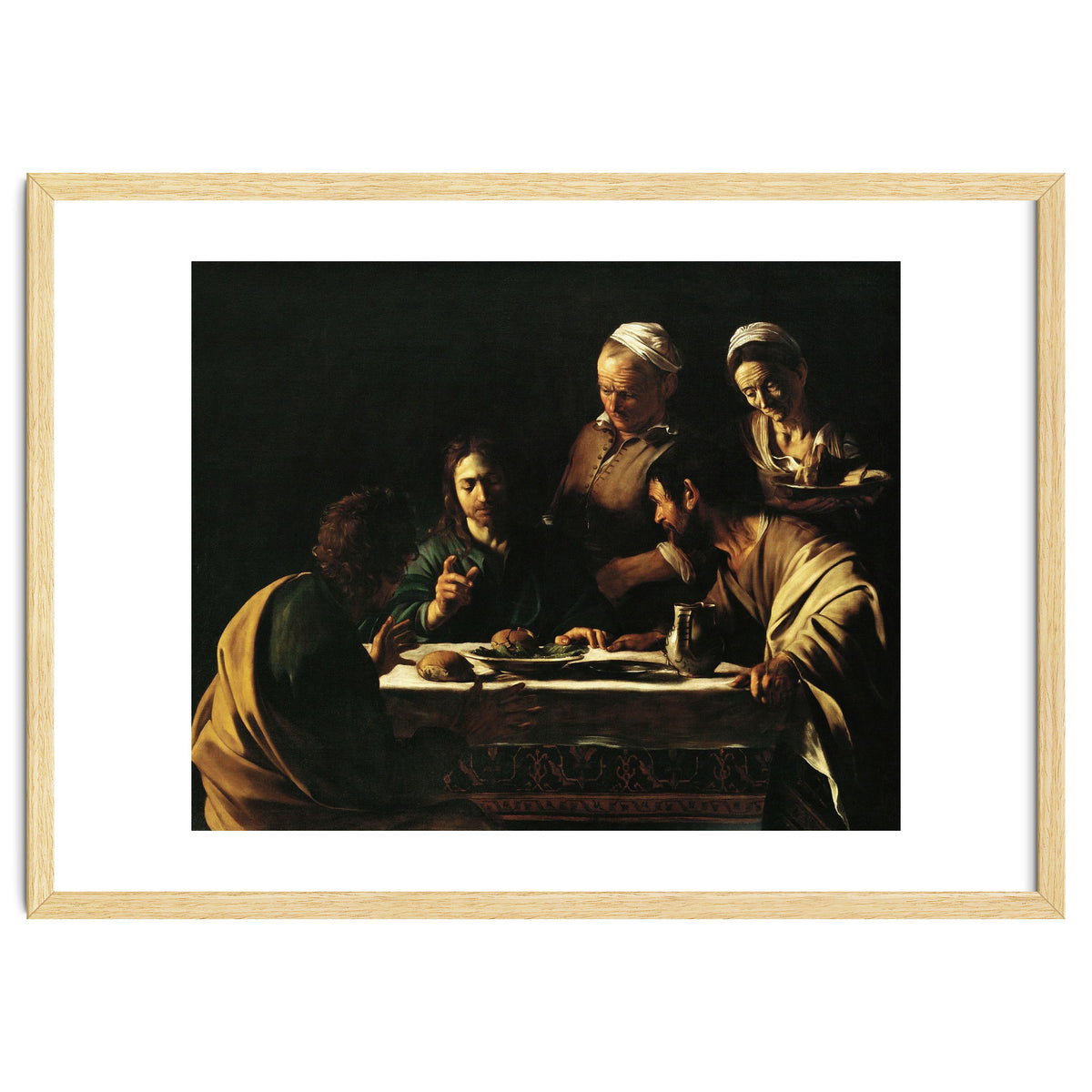 Caravaggio / 'Supper at Emmaus', 1606, Oil on canvas, 141 x 175 cm. JESUS. CRISTO RESUCITADO.