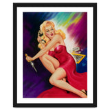 Pinup Girl With A Knife In Self Defense Pose thumbnail
