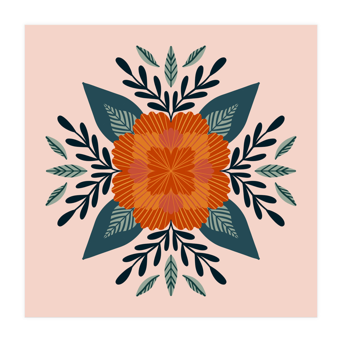 Orange Flower (Print Only)