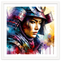 Samurai Asian Warrior Woman Portrait