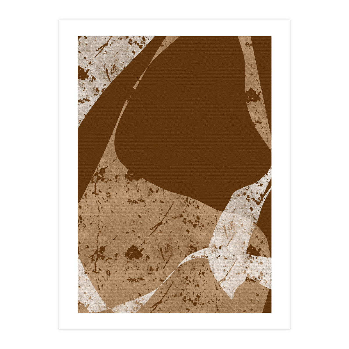 Brown Abstract Minimalist (Print Only)