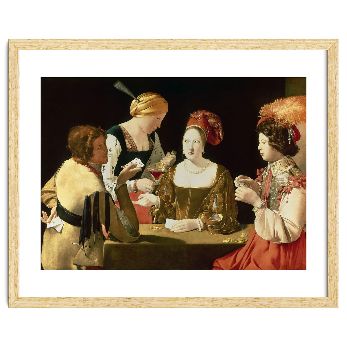 French school. The Cheater with the Ace of Diamonds. Le Tricheur à l'As de Carreaux. 17th century...