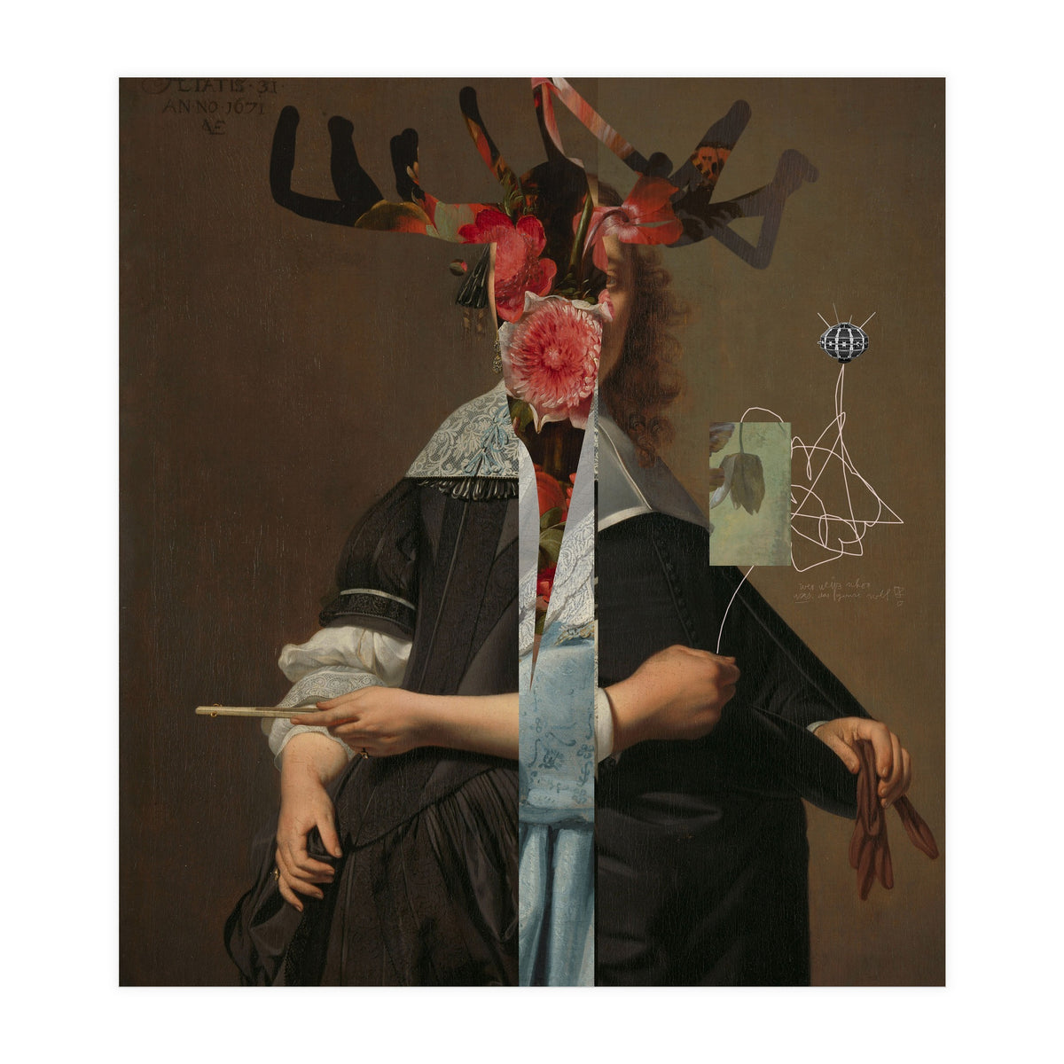 Classic Mix 252 · Hirsch Blumen (Print Only)