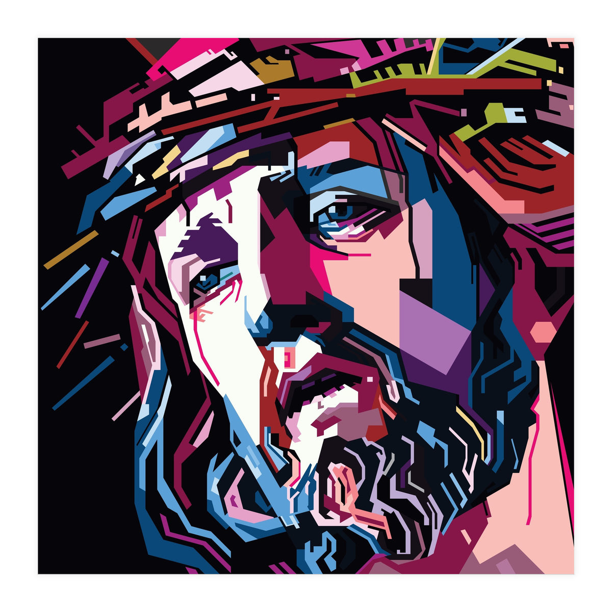 Jesus Christ Style WPAP (Print Only)