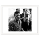 The American singer Elvis Presley during a recording session in 1956. thumbnail