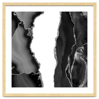 Black & Silver Agate Texture 07