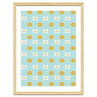 Minimalist Finn And Jake Seamless Cartoon Pattern
