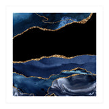 Navy & Gold Agate Texture 16  (Print Only) thumbnail