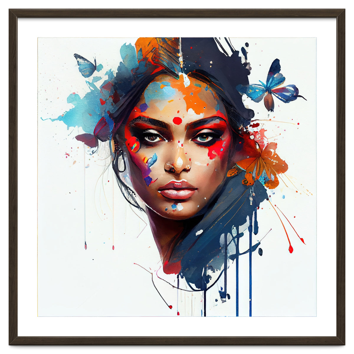 Aerial Bloom Hindu Portrait