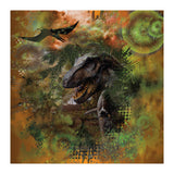 Dinosaur Jurassic T-Rex Collage (Print Only) thumbnail