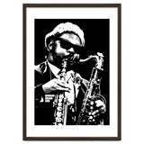 Rahsaan Roland Kirk American Jazz Multi-Instrumentalist in Grayscale 2 thumbnail