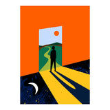The Path Ahead, Abstract Concept Positivity Growth Mindset People, Eclectic Inspire Bohemian Contemporary Modern Pop Art (Print Only) thumbnail