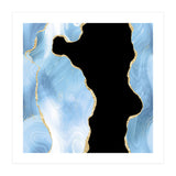 Blue & Gold Glitter Agate Texture 01  (Print Only) thumbnail