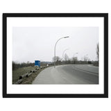 Street light on the curving road thumbnail
