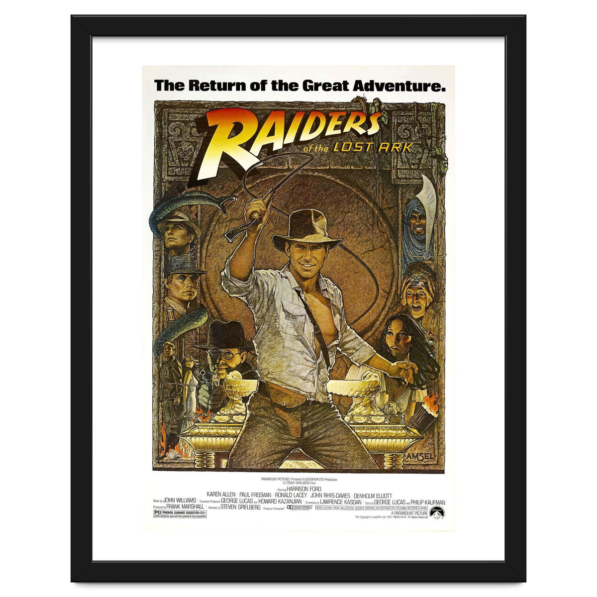 RAIDERS OF THE LOST ARK (1981), directed by STEVEN SPIELBERG.