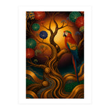 Parrot in Retro Contemporary Aesthetics (Print Only) thumbnail