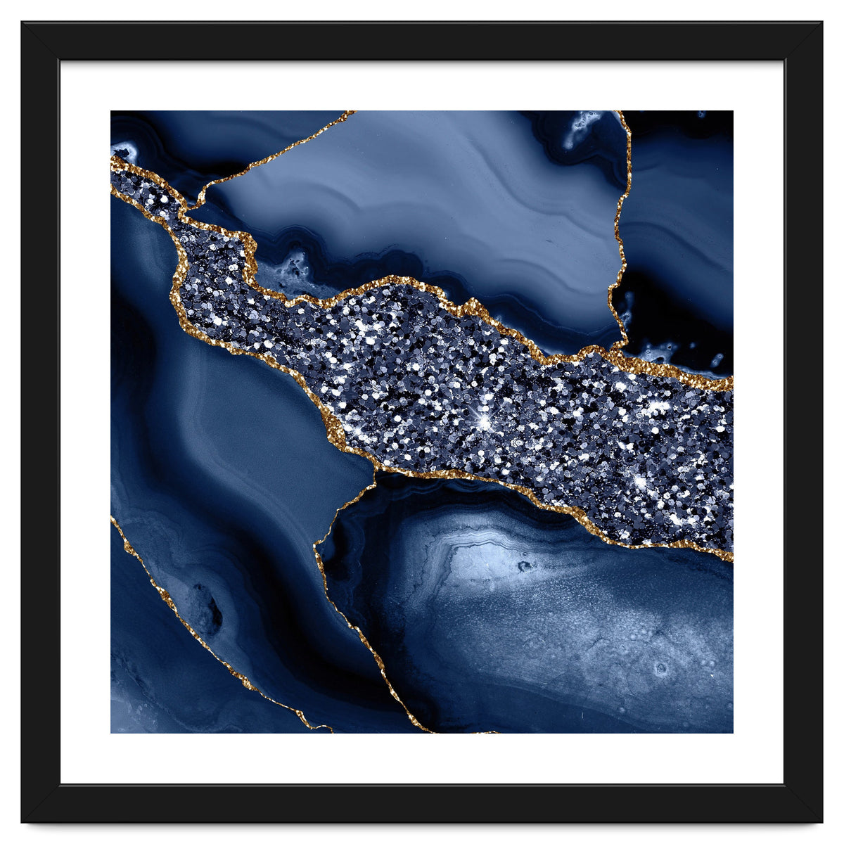 Agate Glitter Ocean Texture 05