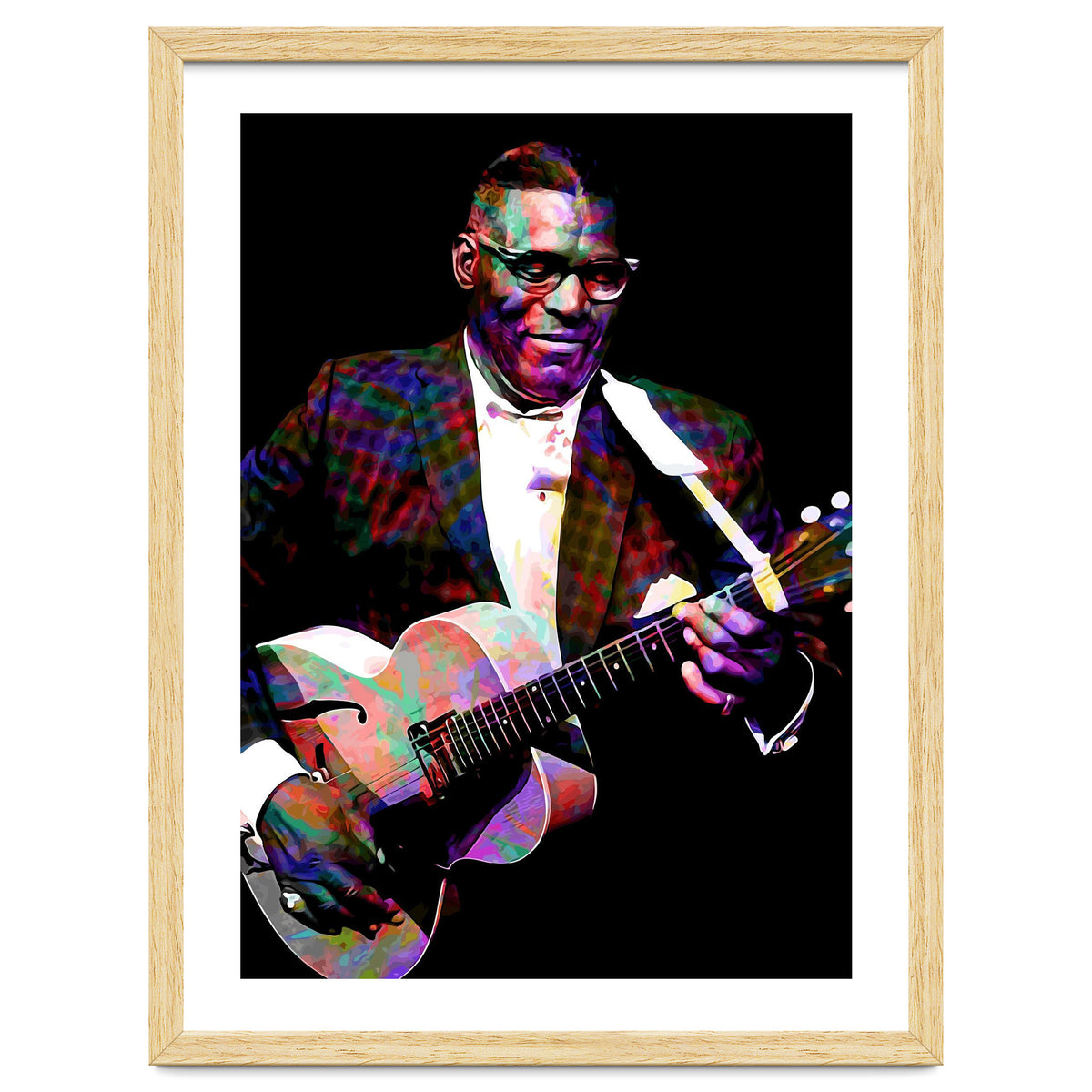 Howlin Wolf American Blues Guitarist Colorful