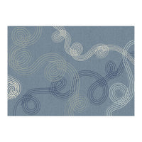 calming essentials loops muted blue (Print Only)