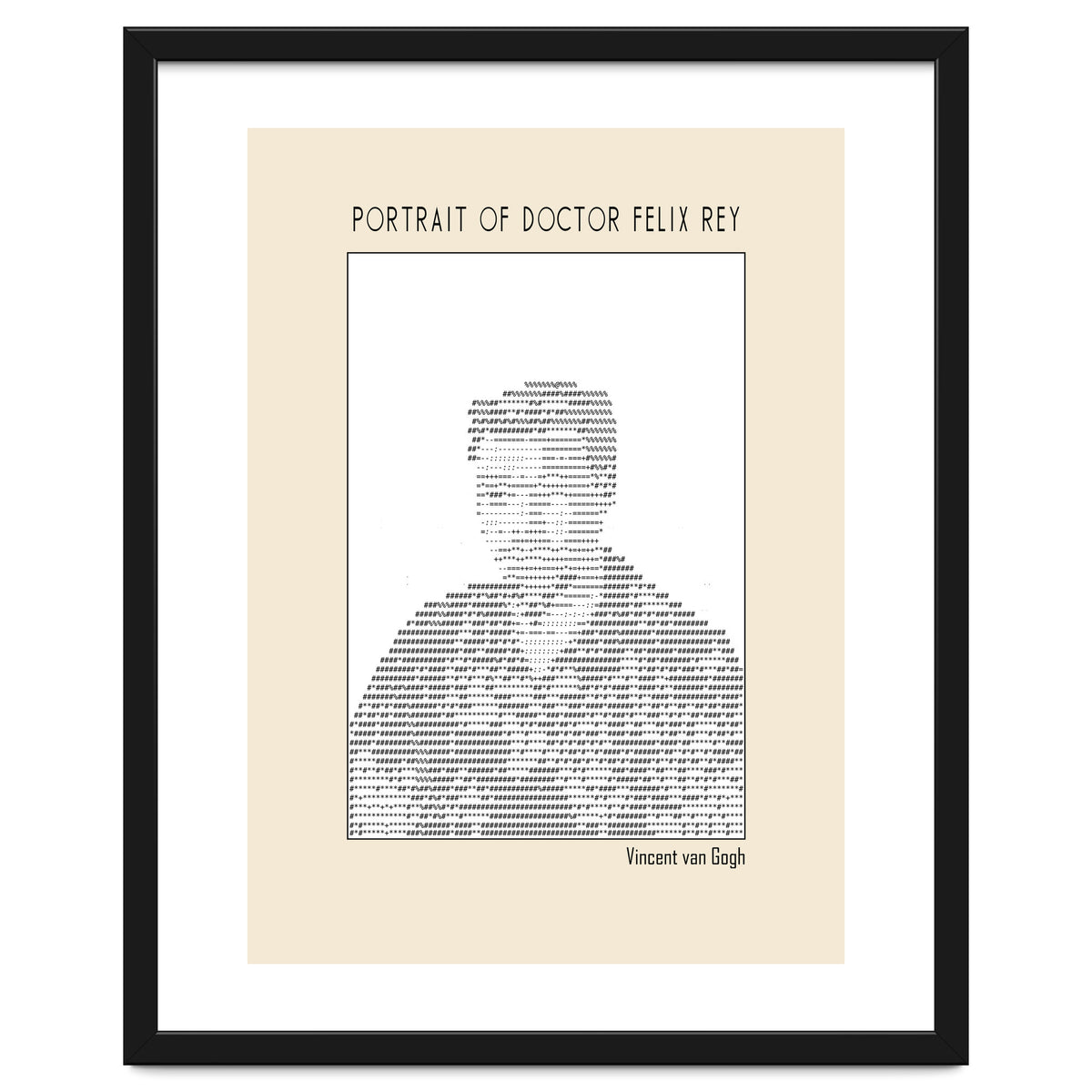 Portrait Of Doctor Felix Rey (ascii Art)