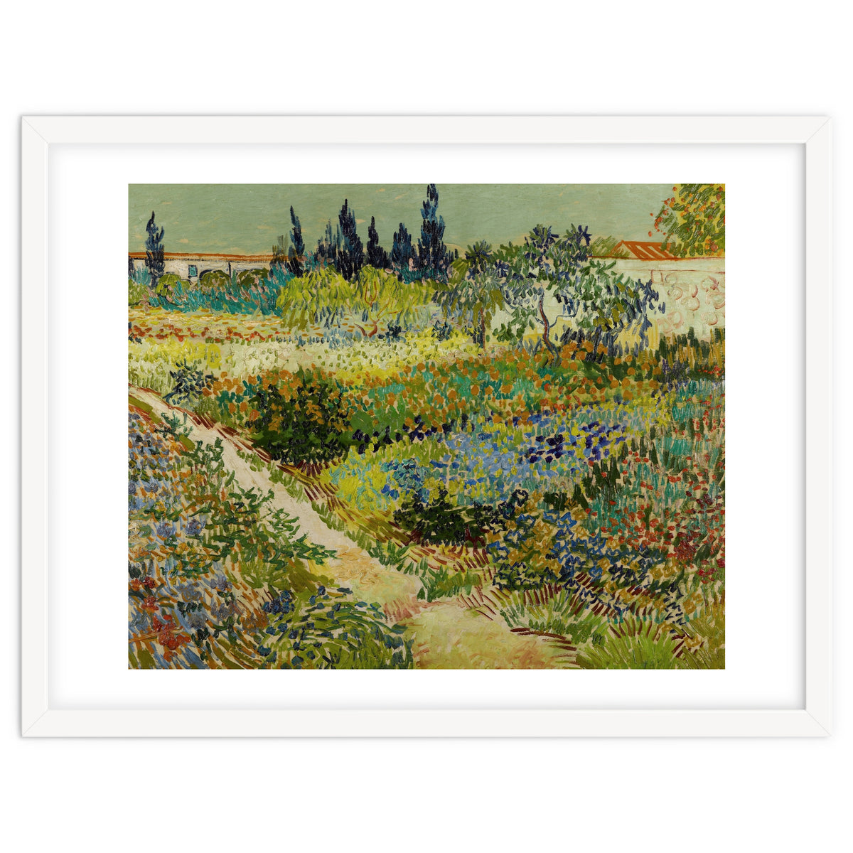 Vincent van Gogh – Garden at Arles | Vibrant Post-Impressionist Wall Art