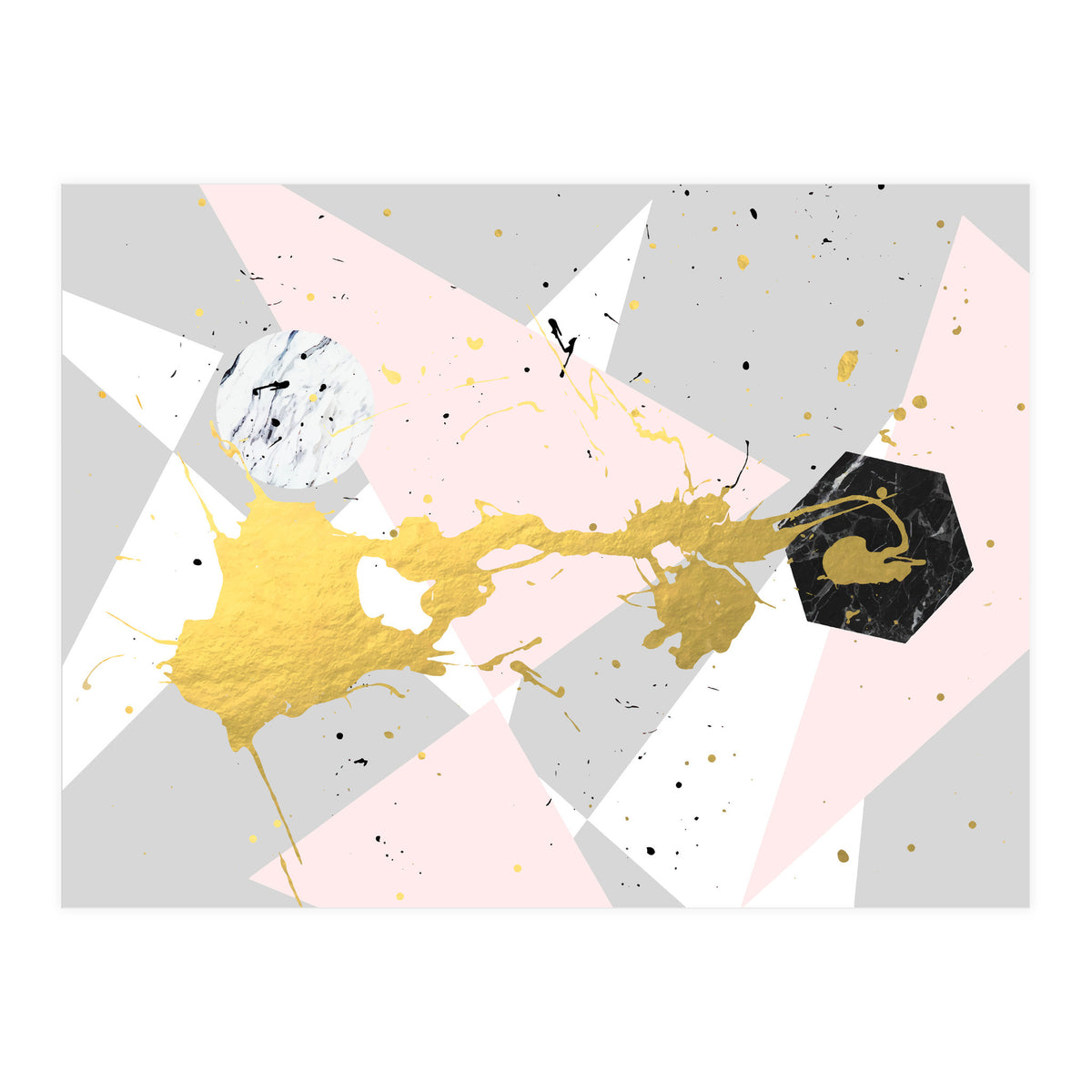 Gold Splatter #society6 #decor #buyart (Print Only)