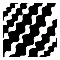 Black Wavy Pattern (Print Only)
