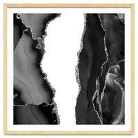 Black & Silver Agate Texture 07