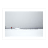 Fence in the winter seascape (Print Only) thumbnail