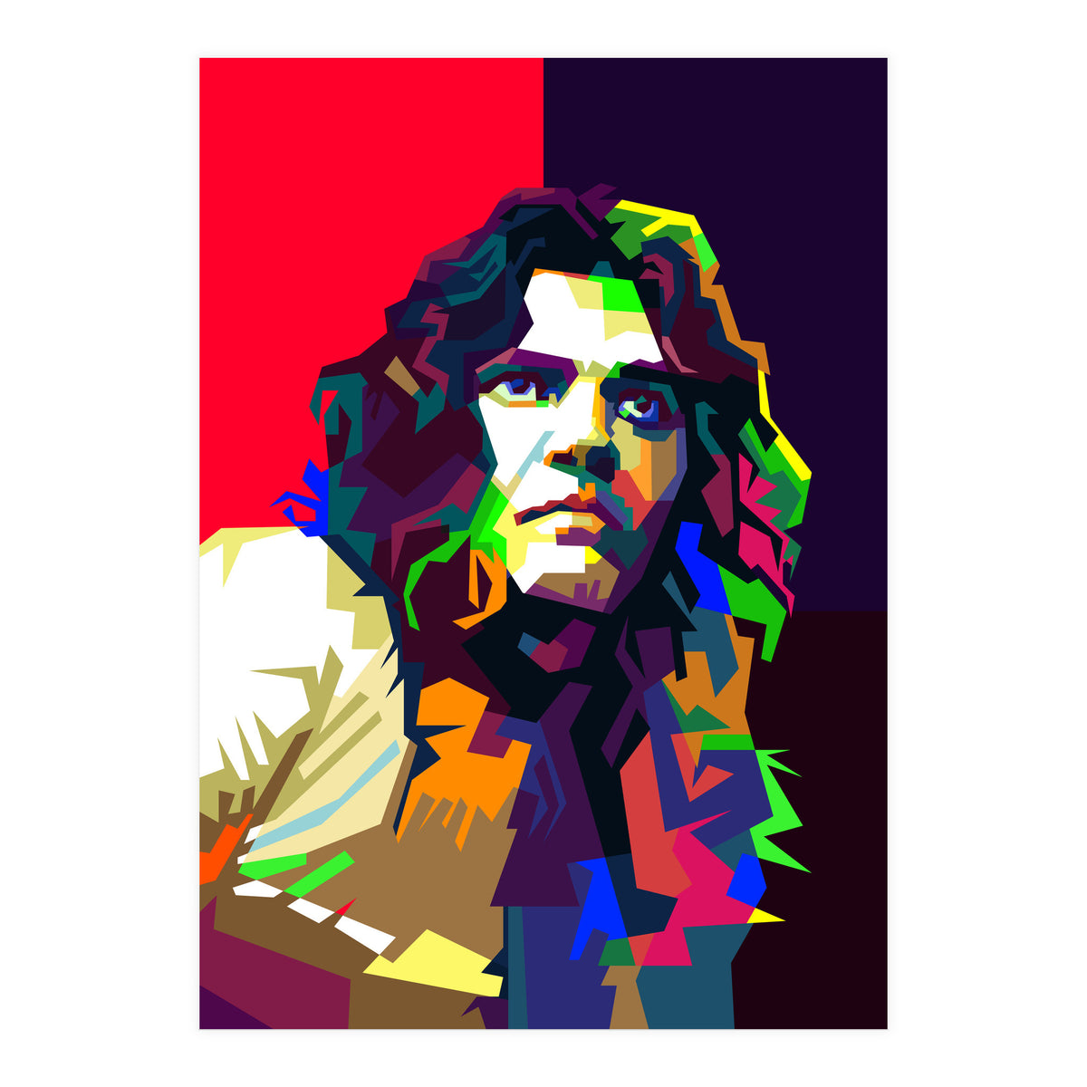 Tommy Bolin Classic Rock Guitar Art WPAP (Print Only)
