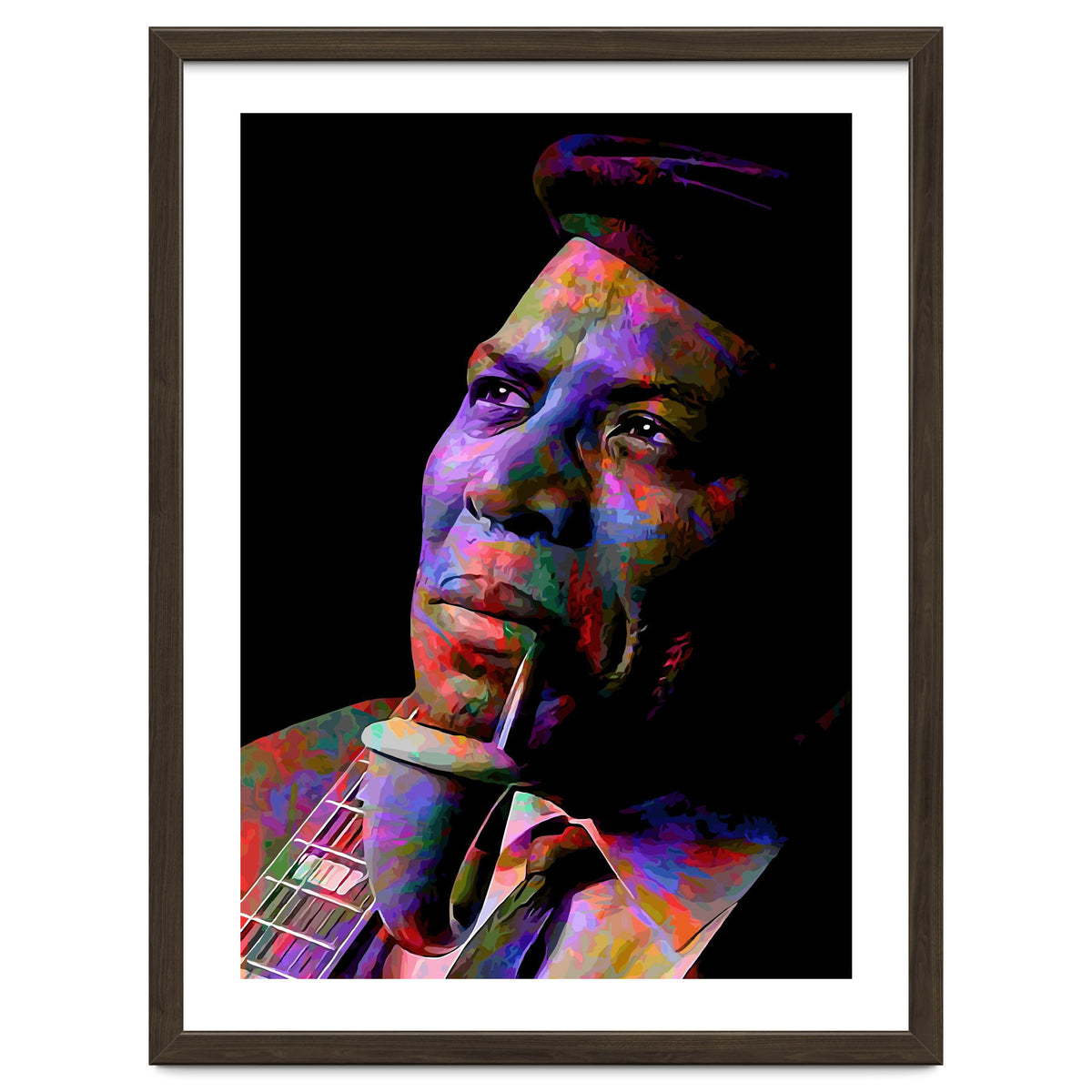 Howlin Wolf American Blues Musician Legend Colorful