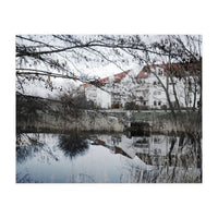 Residential house along the lake (Print Only)