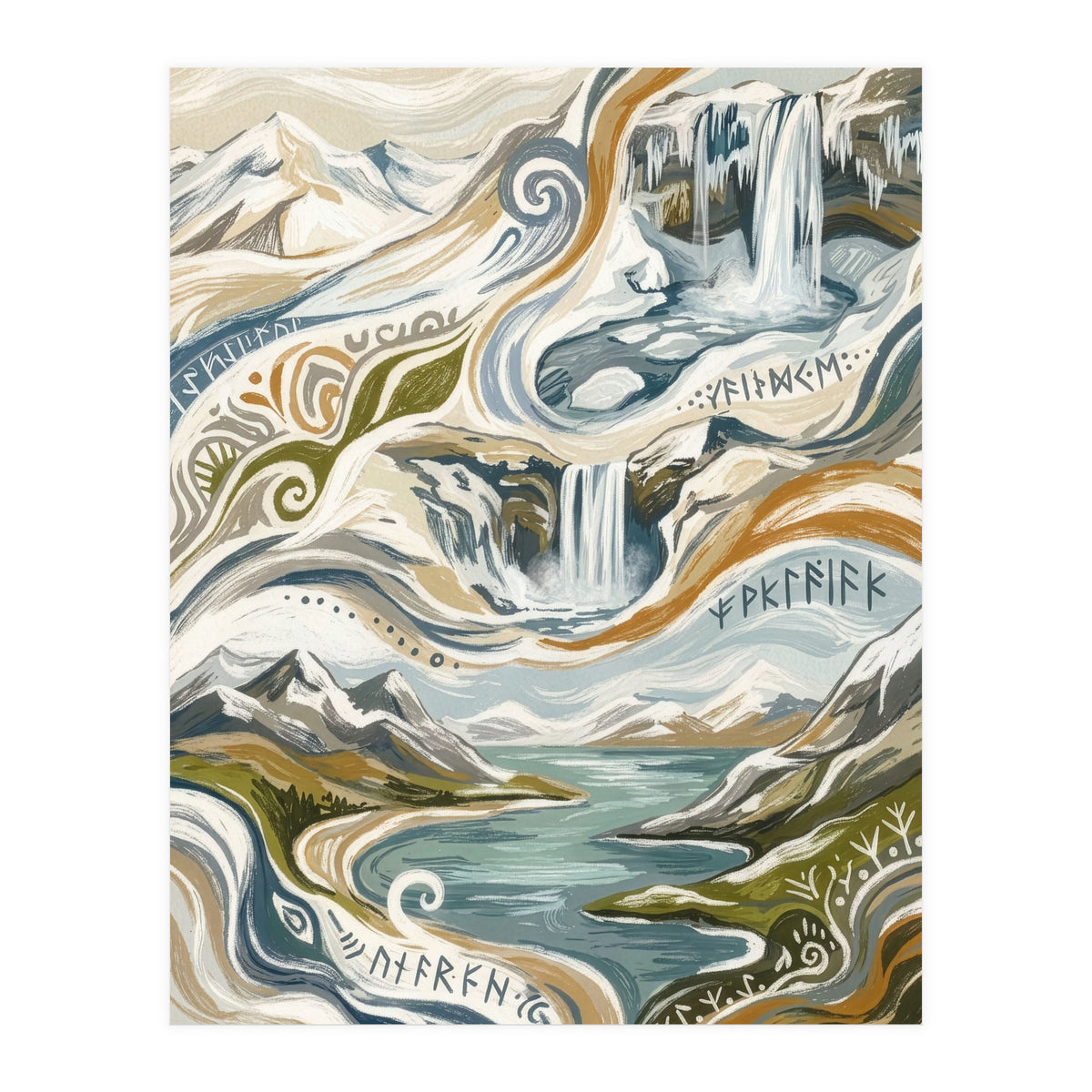 Cascading Nordic Dreams (Print Only)