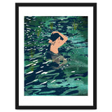 The Birth Of A Lake, Wild Nature Landscape Painting, Bohemian Woman Free Spirit thumbnail