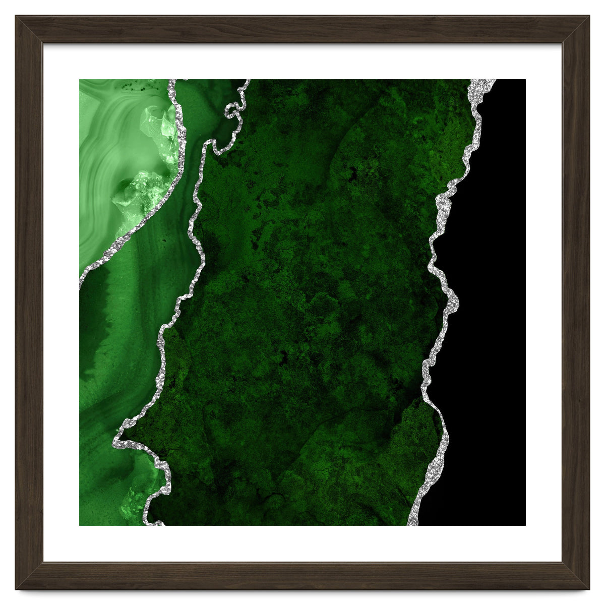 Green & Silver Agate Texture 01