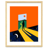 The Path Ahead, Abstract Concept Positivity Growth Mindset People, Eclectic Inspire Bohemian Contemporary Modern Pop Art thumbnail