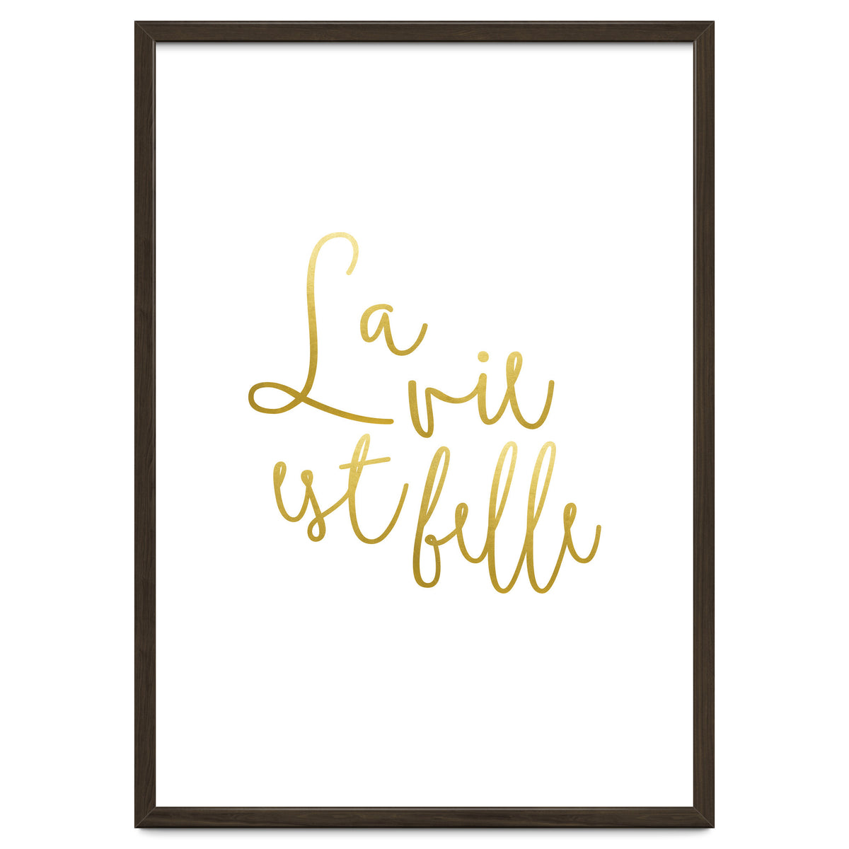 La vie est belle #society6 #typography #buyart