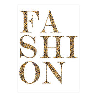 Fashion, Leopard Print Letters, Modern Chic decor (Print Only)