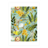Exotic Birds in Flower Jungle (Print Only) thumbnail